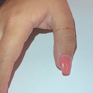 Thin Aztec Thumb Ring